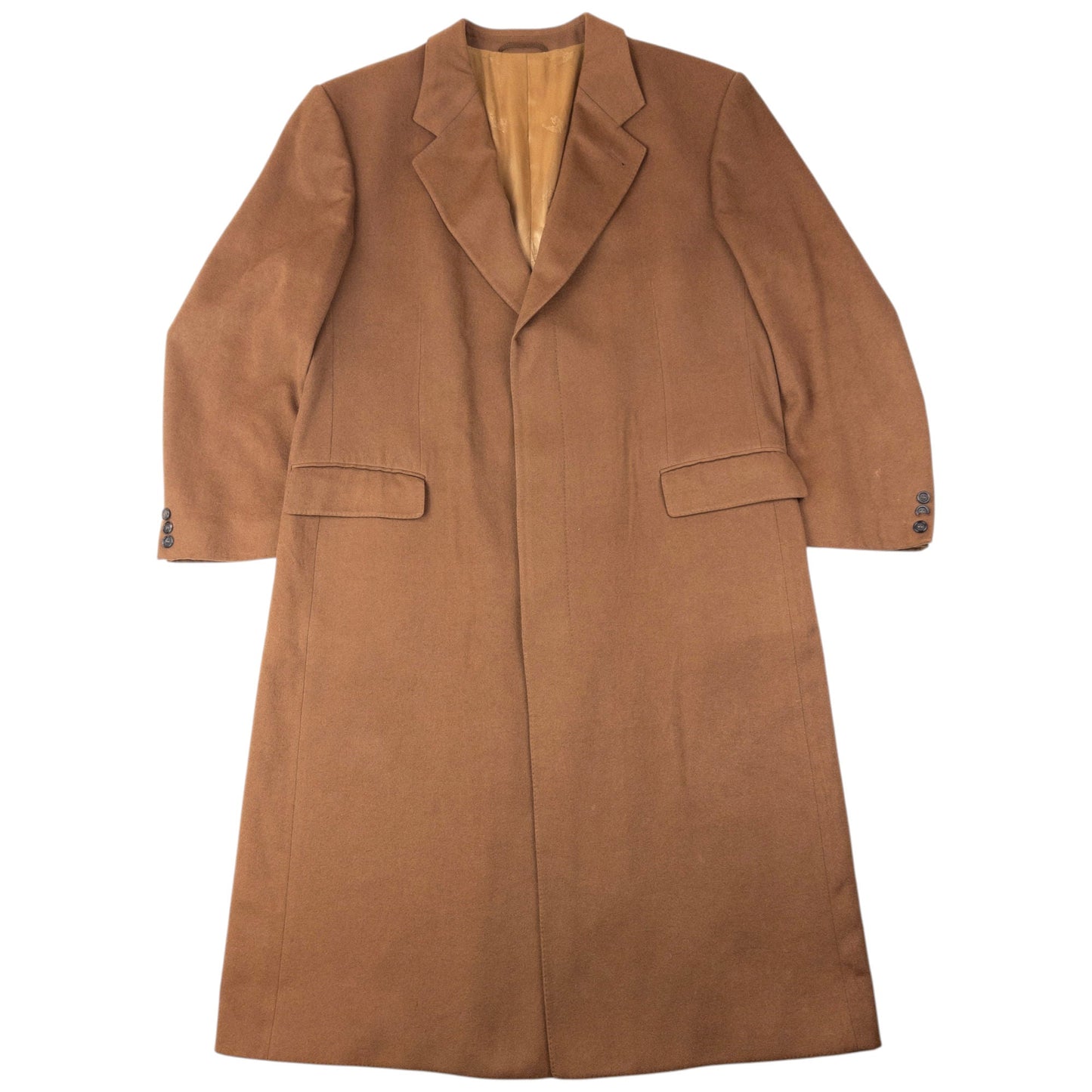 Vintage 90s Burberry Cashmere Longline Jacket Size XL | XL, Brown