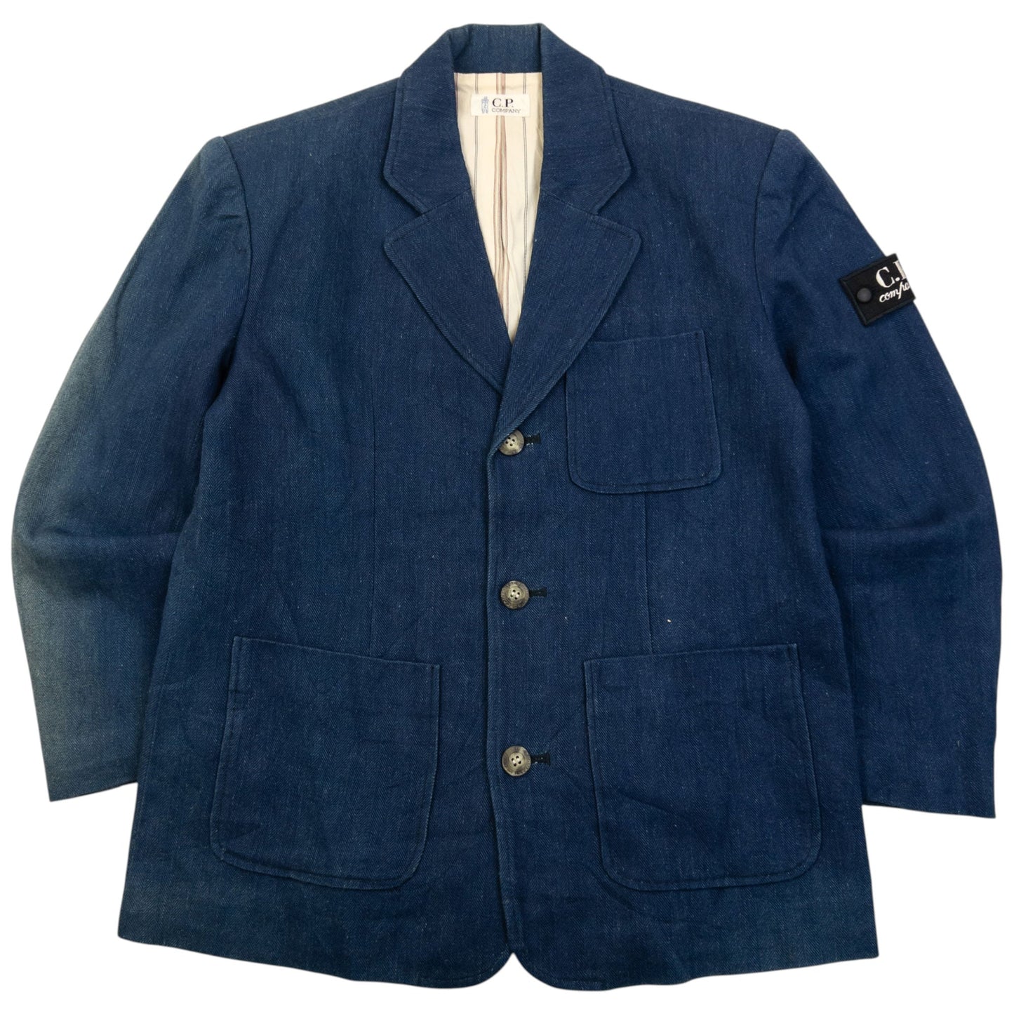 Vintage 80s CP Company Denim Blazer Jacket Size XS | XS, Blue