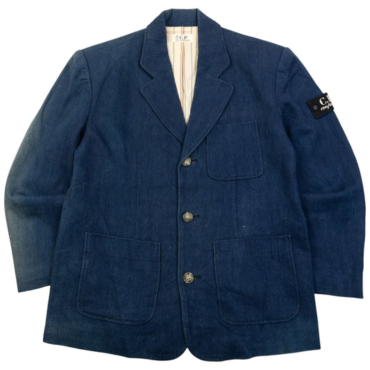 Vintage 80s CP Company Denim Blazer Jacket Size XS | XS, Blue