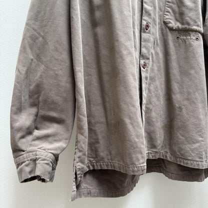 00’s Stone Island Logo Shirt (XL) | Extra Large, Brown