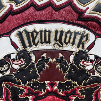 Avirex New York Lions Leather Varsity Jacket - M