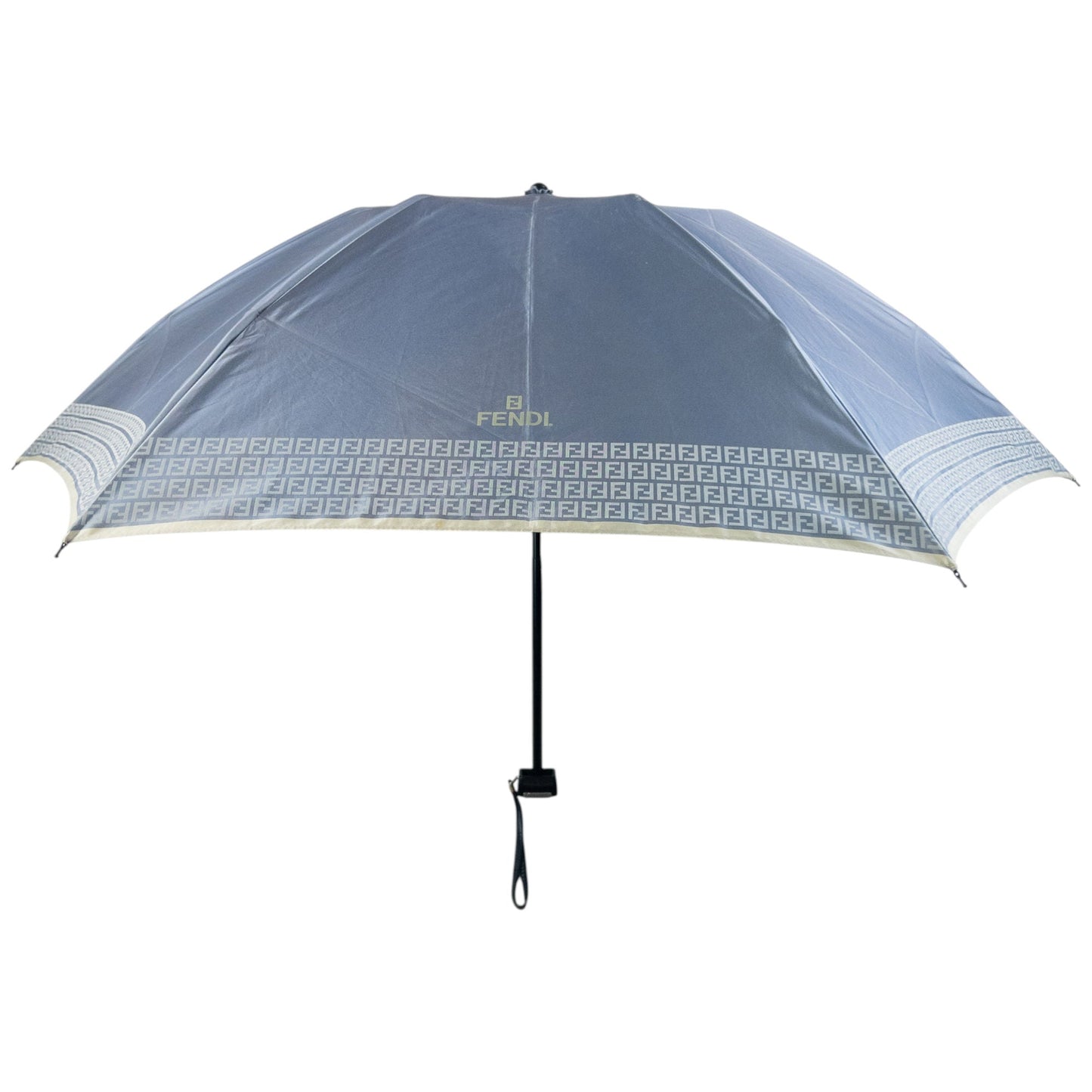 Vintage 90s Fendi Iridescent Monogram Umbrella | O/S, Grey