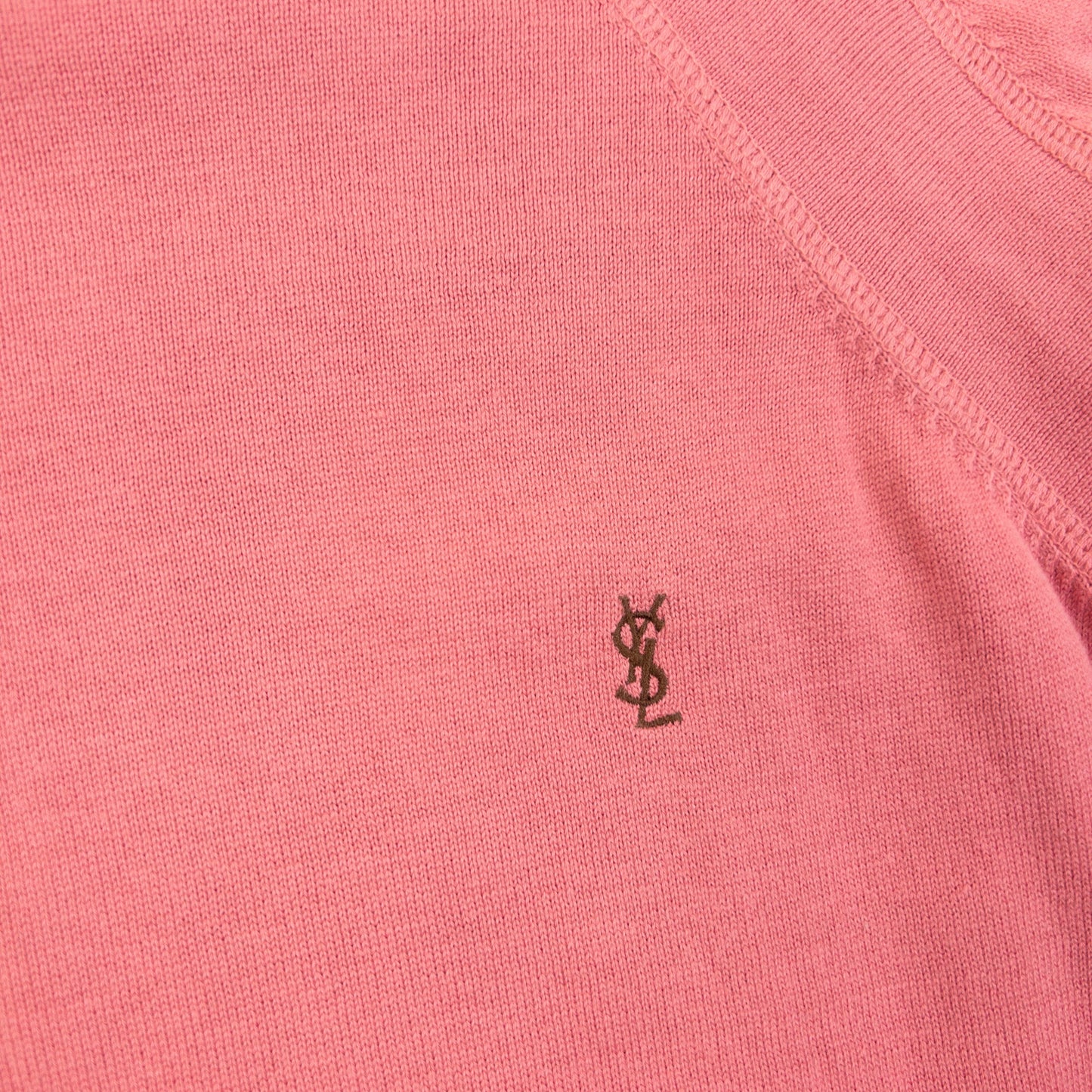 Vintage 2000s YSL Yves Saint Laurent Lightweight Jumper Size M | Medium, Pink