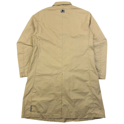 Vintage 2000s Armani Jeans Packable Rain Jacket Womens Size L | Large, Beige
