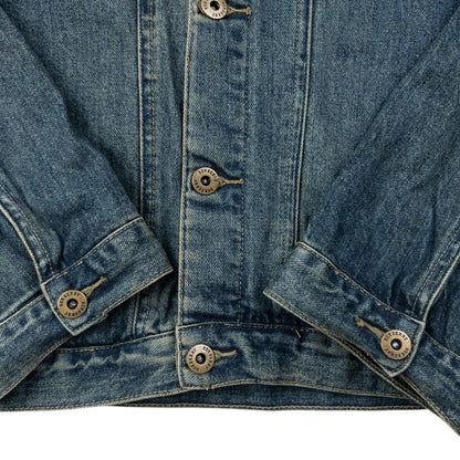 Vintage 2000s Burberry Button Up Denim Jacket Size L | Large, Multicoloured