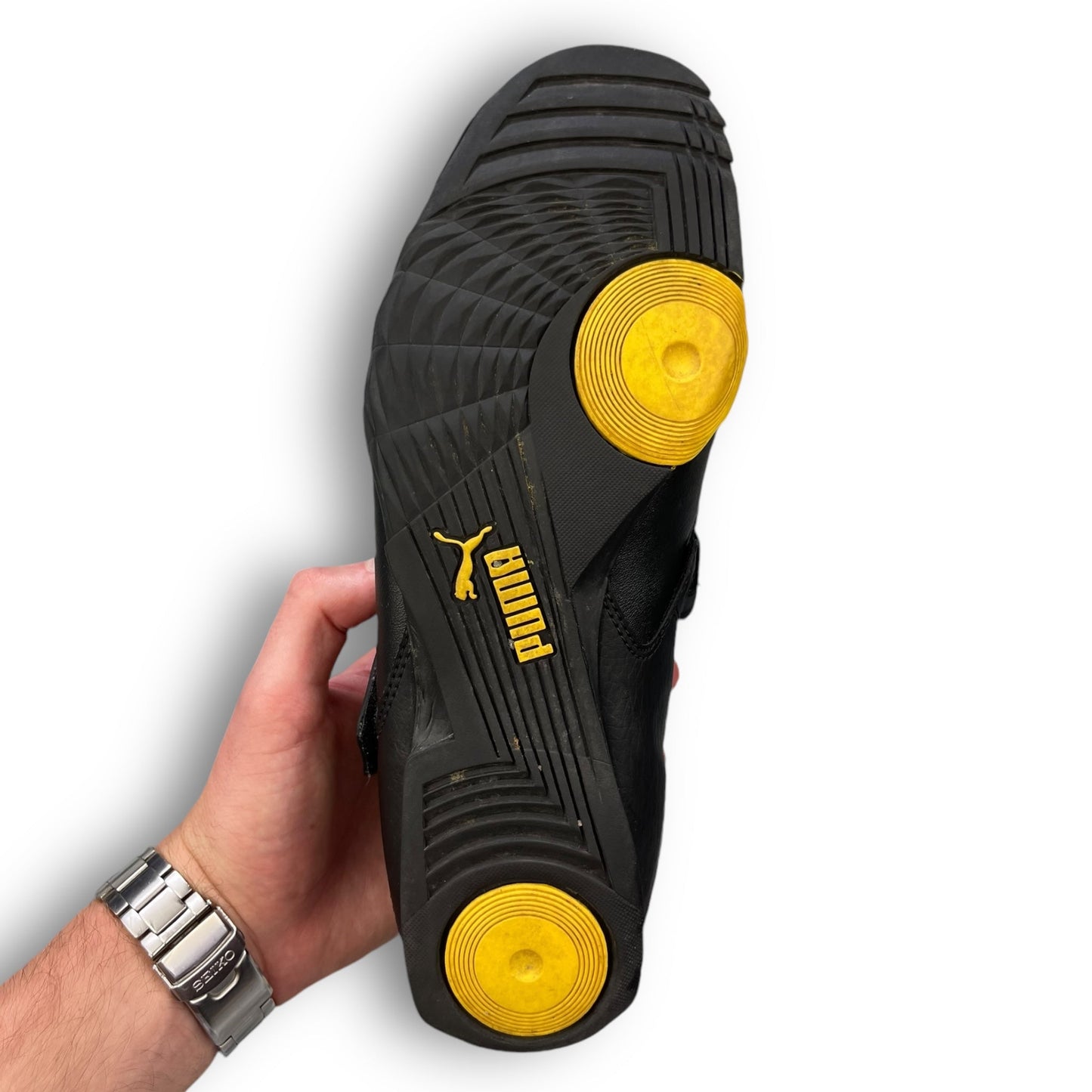 2003 Puma Kekomi Black/Yellow (UK9.5) | Default Title, Black