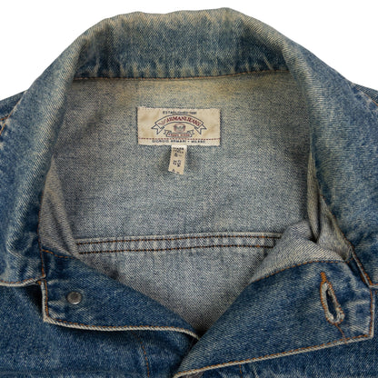Vintage Armani Jeans Button Up Denim Jacket Size