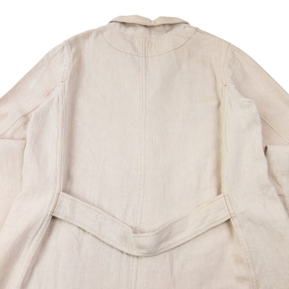Vintage 90s Plantation By Issey Miyake Longline Jacket Size L | Large, Beige