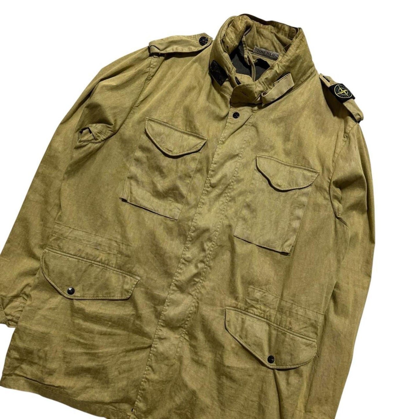 Stone Island Shoulder Badge Field Jacket | XXL, Olive