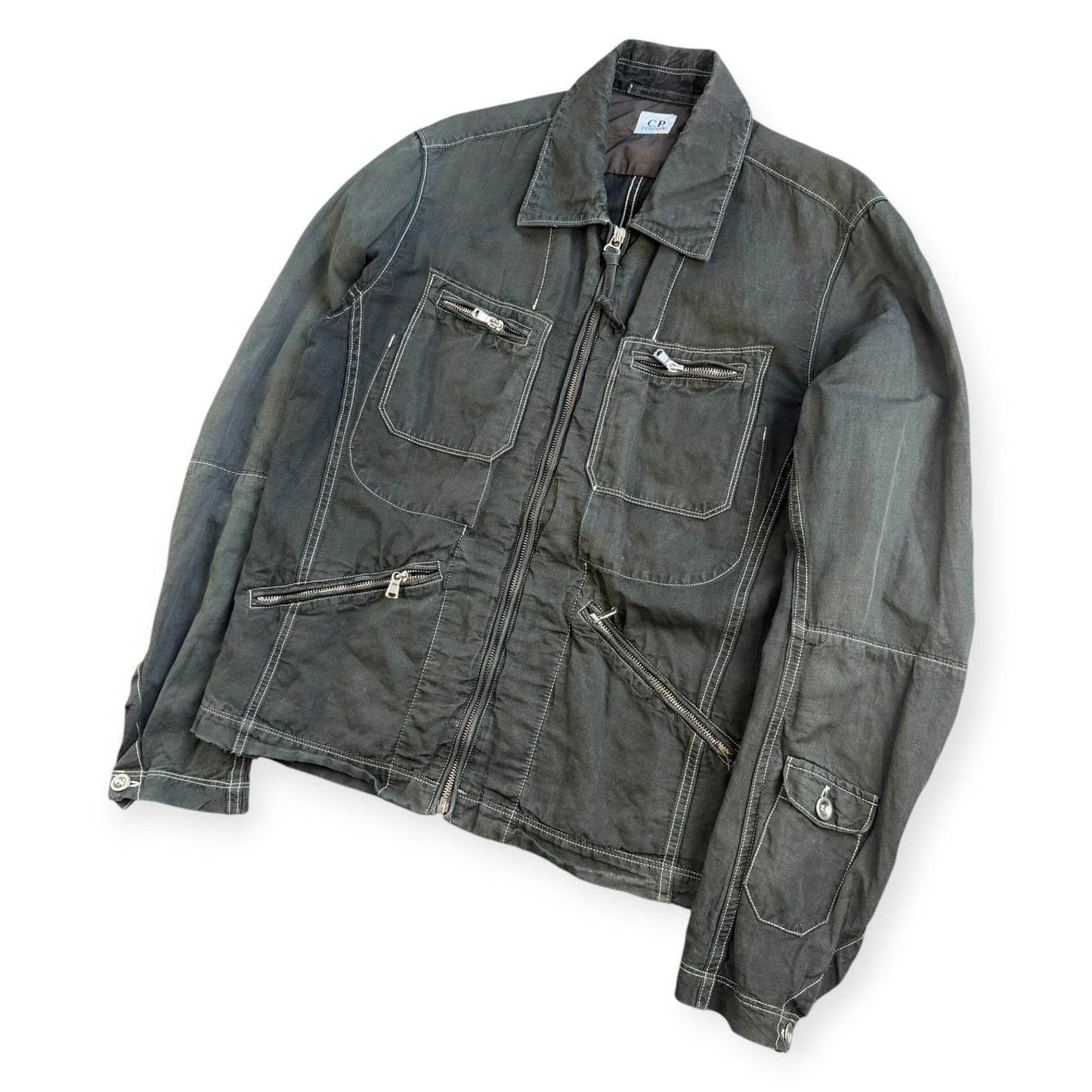 SS2007 CP Company Contrast Stitch Jacket (M) | Medium, Multicoloured