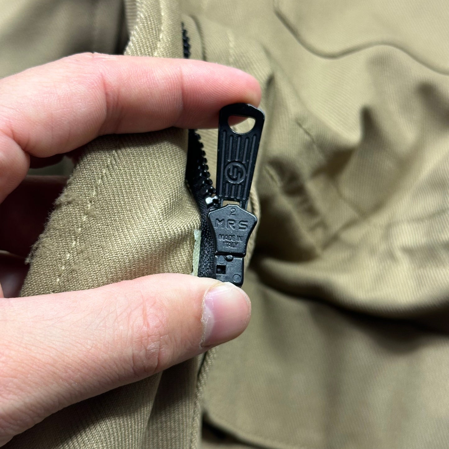 Massimo Osti Studio 1999 Asymmetrical Cuff Padded Field Jacket - M