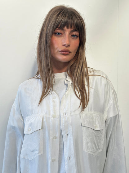 Vintage 1990s Pure Silk Shirt - XL