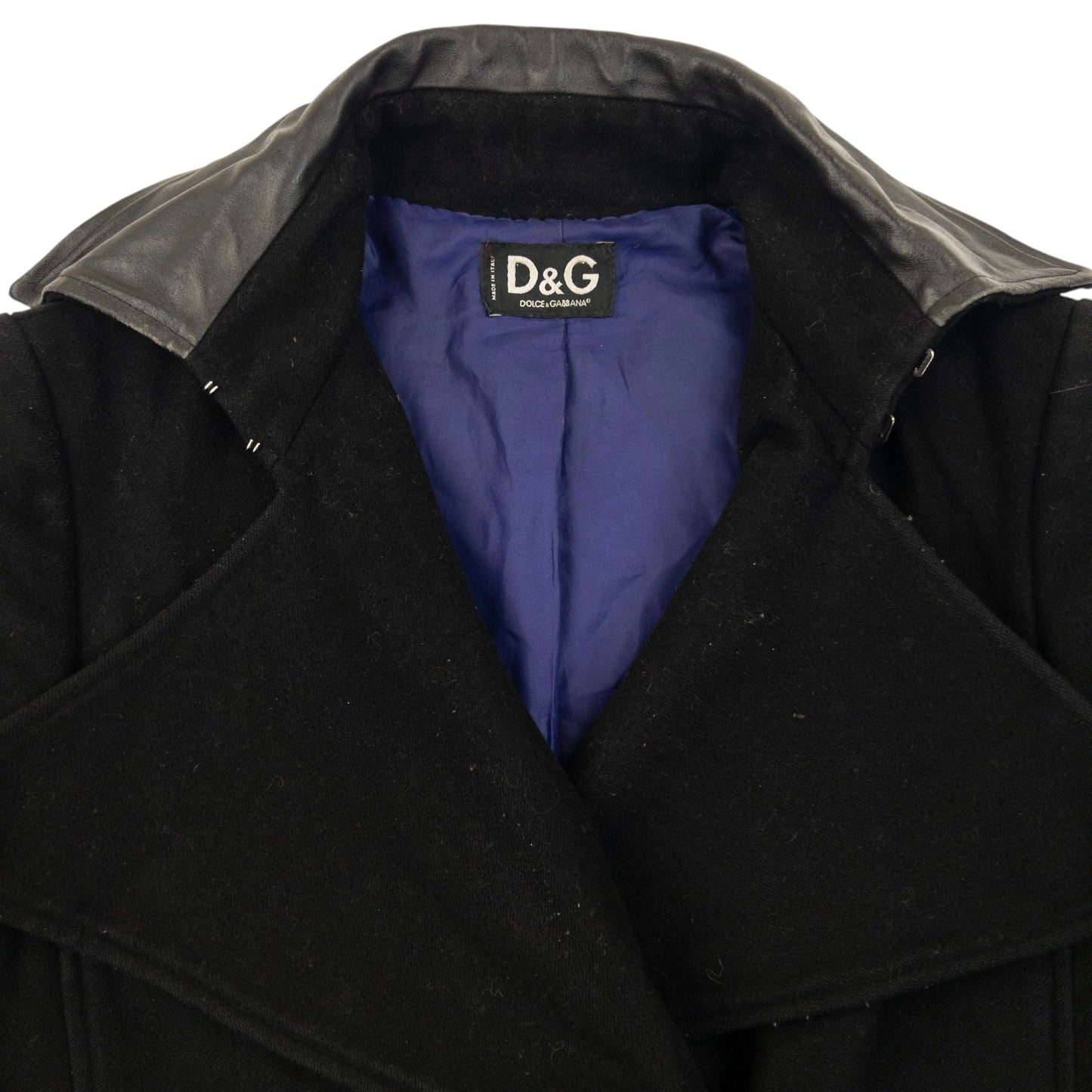 Vintage 2000s Dolce & Gabbana Longline Wool Jacket Womens Size M | Medium, Black