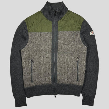 Moncler Wool & Nylon Maglione Tricot Cardigan Jacket - L (M)
