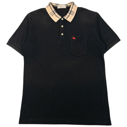 Vintage 90s Burberry Nova Check Collar Polo Shirt Size M | Medium, Multicoloured
