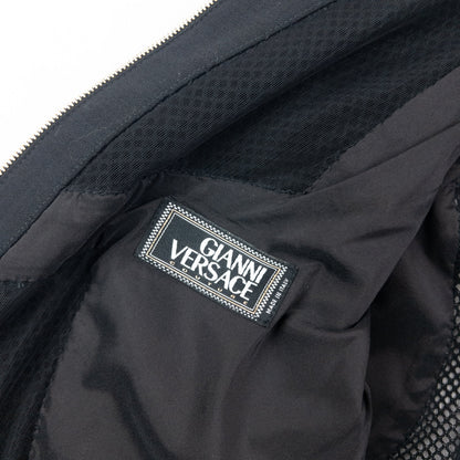 Vintage 2002 Gianni Versace by Donatella Versace Mesh Jacket Womens Size M | Medium, Black