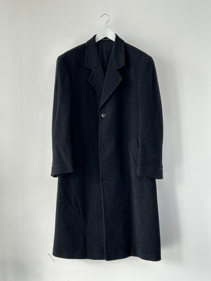 Oscar De La Renta Wool Cashmere Single Breasted Coat - 42R/XL