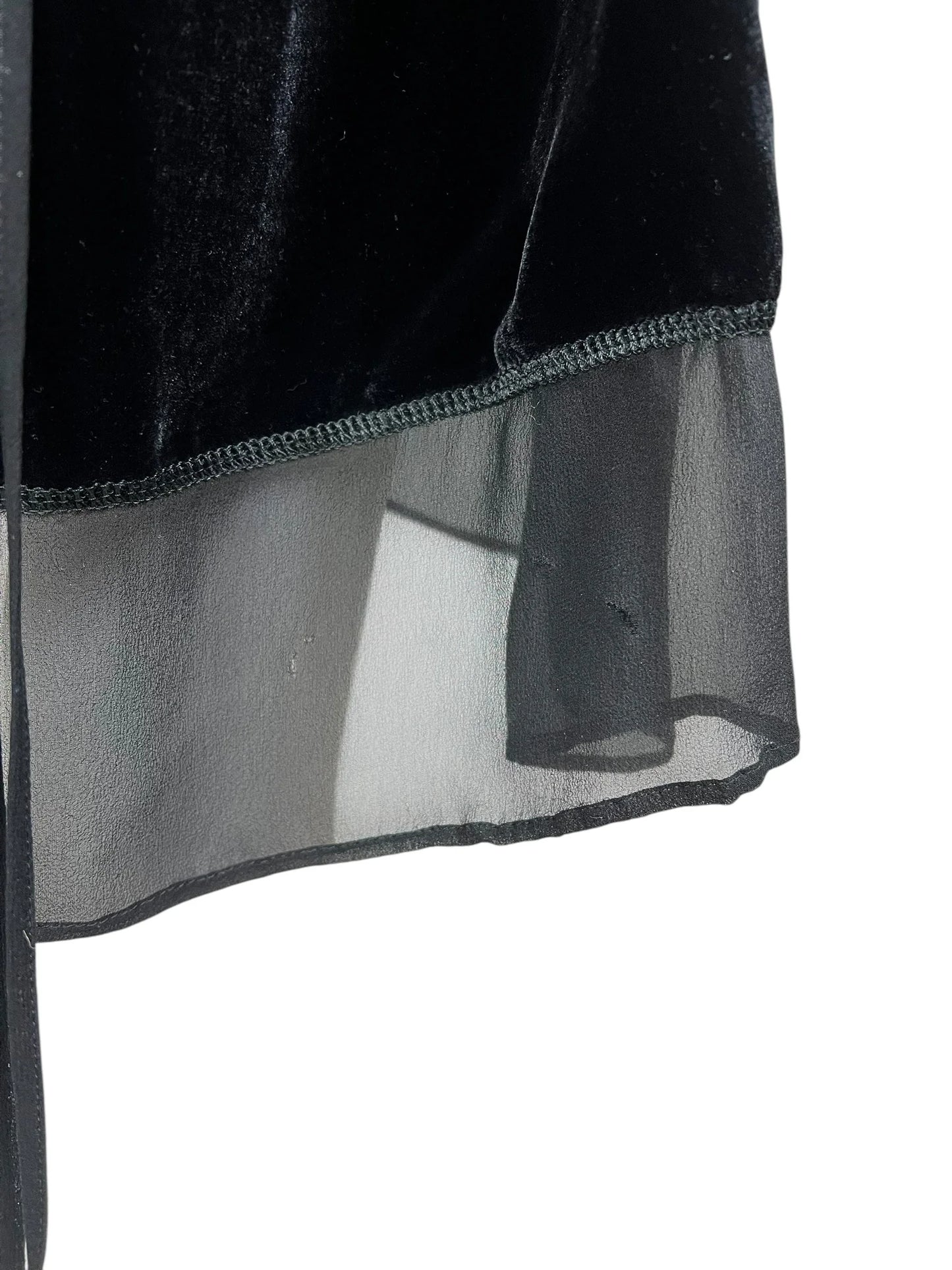 Miu Miu 1990s velvet sheer slip dress