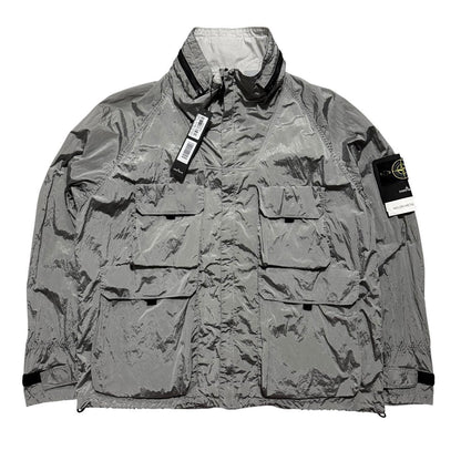 Stone Island Nylon Metal Watro Multipocket Jacket | XXXL, Silver