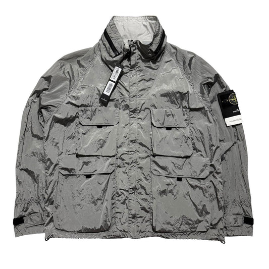 Stone Island Nylon Metal Watro Multipocket Jacket | XXXL, Silver