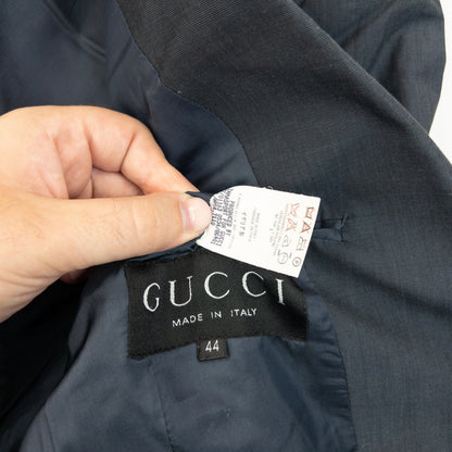 Vintage 90s Gucci Blazer Jacket Womens Size M | Medium, Blue