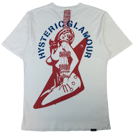 Vintage Hysteric Glamour Guitar Girl Graphic T Shirt Size L