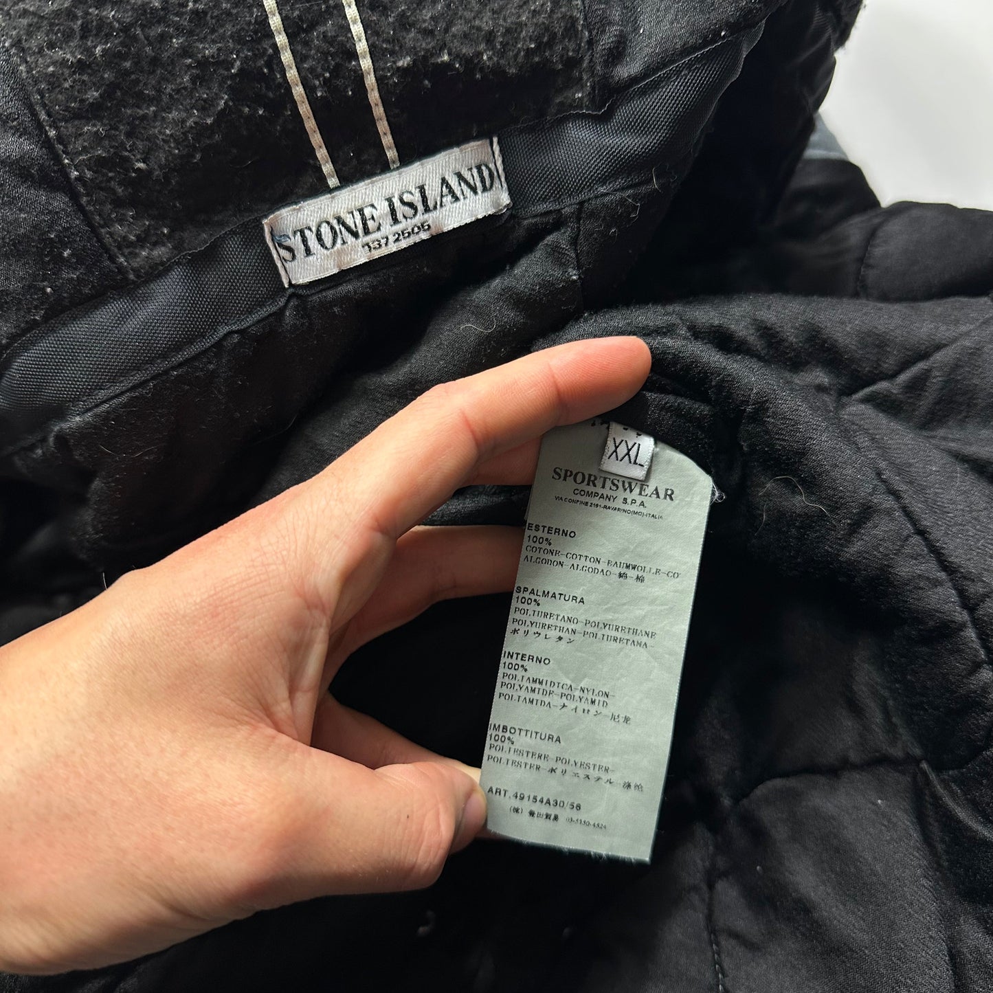 Stone Island AW10 Mussola Gommata Heavyweight Quilted Jacket - XXL