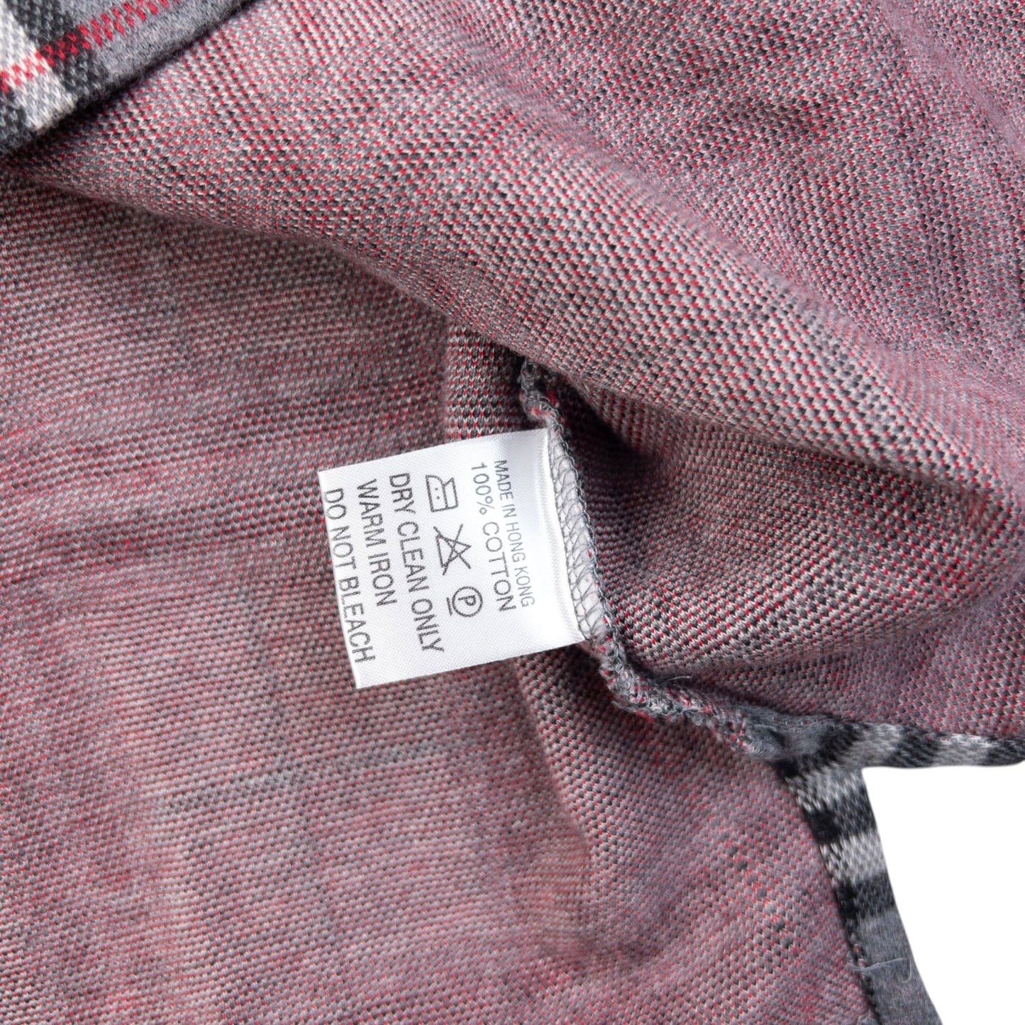 Vintage 90s Burberry Nova Check Polo Jumper Size S | Small, Grey