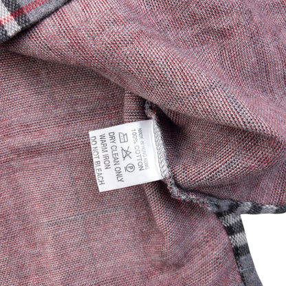 Vintage 90s Burberry Nova Check Polo Jumper Size S | Small, Grey