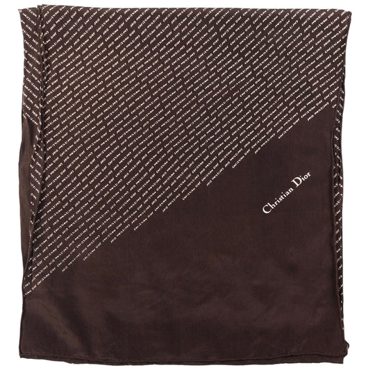 Vintage Dior Monogram Silk Scarf