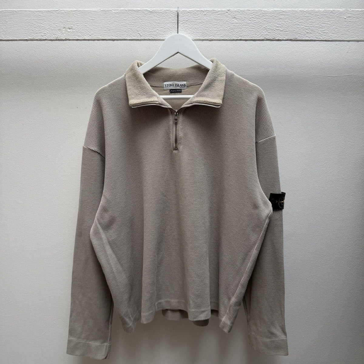 00’s Stone Island Quarter Zip Jumper (XXL) | XXL, Grey
