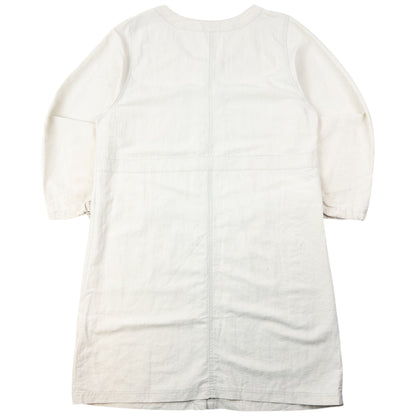 Vintage 90s Issey Miyake Lightweight Longline Jacket Size M | Medium, Cream