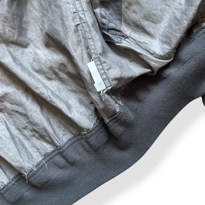 SS2008 Stone Island Denims Waxed Bomber Jacket (M) | Default Title, Metallic Silver