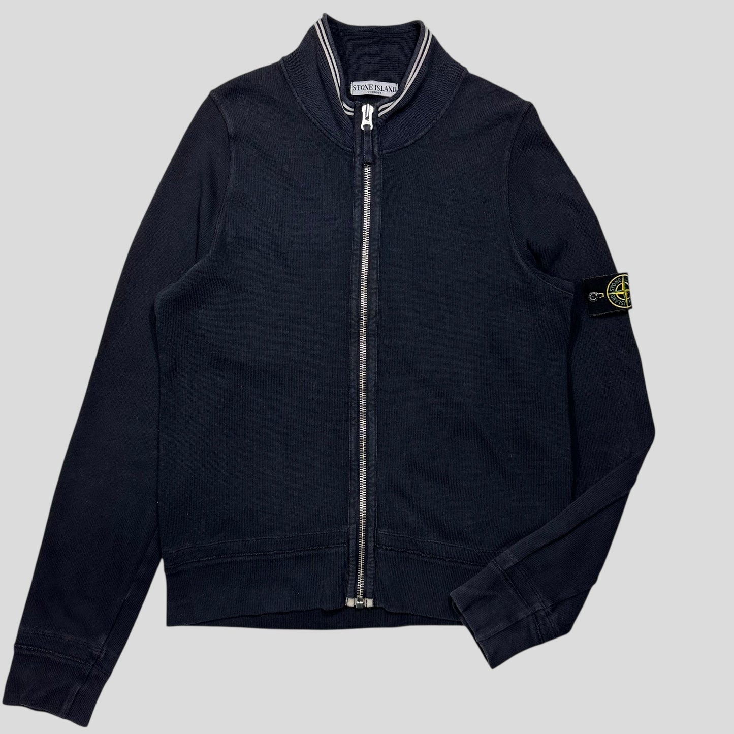 Stone Island SS07 Navy Striped Cotton Cardigan Jacket - M/L