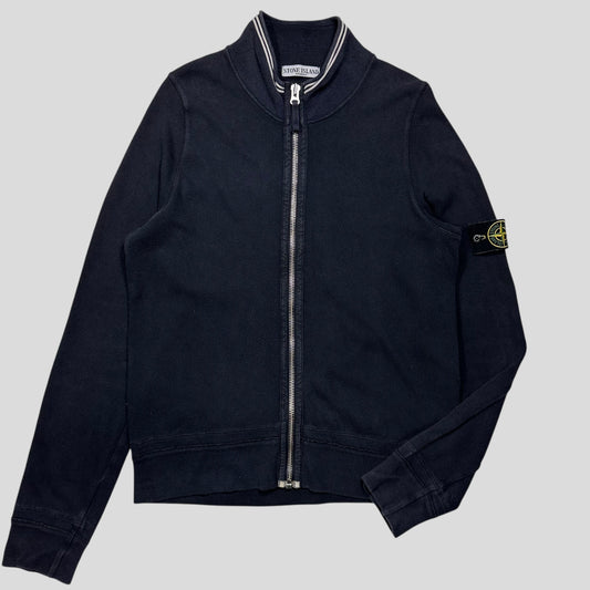 Stone Island SS07 Navy Striped Cotton Cardigan Jacket - M/L