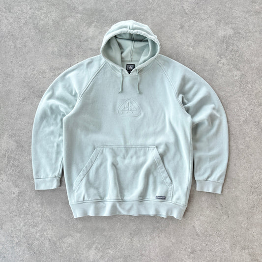 Nike ACG 2000s heavyweight embossed logo hoodie (XL)