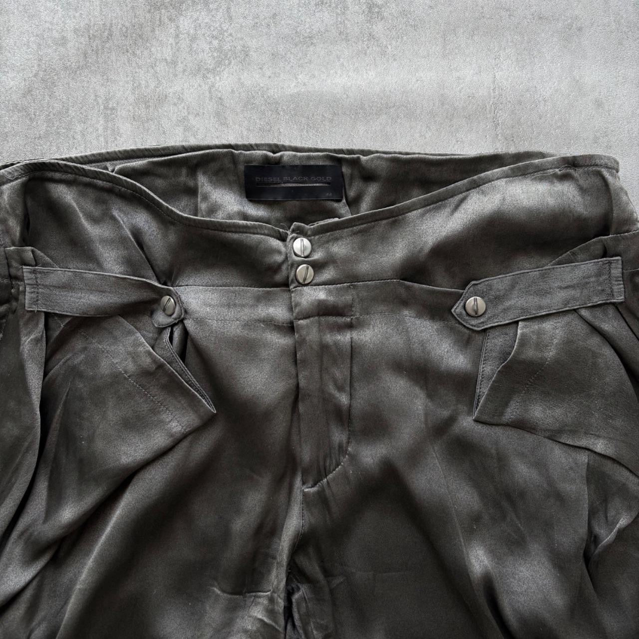 DIESEL SILK TROUSERS | O/S, Black
