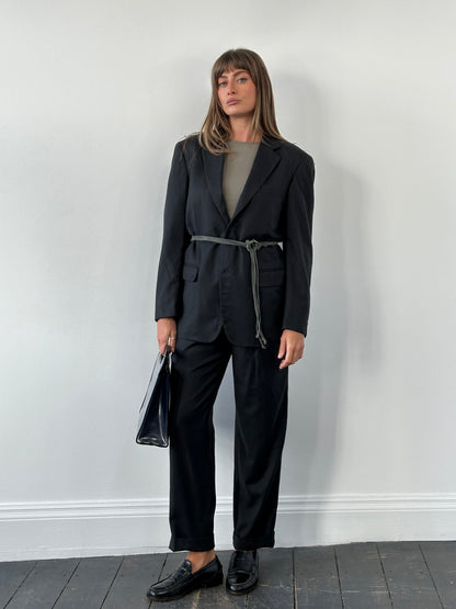 Japanese Vintage 1990s Pure Wool Straight Leg Suit - 40R/W26