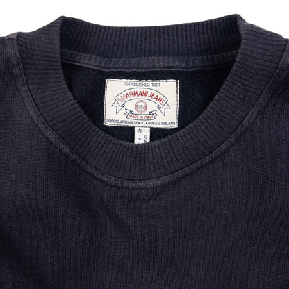 Vintage Armani Jeans Embroidered Sweatshirt Size M