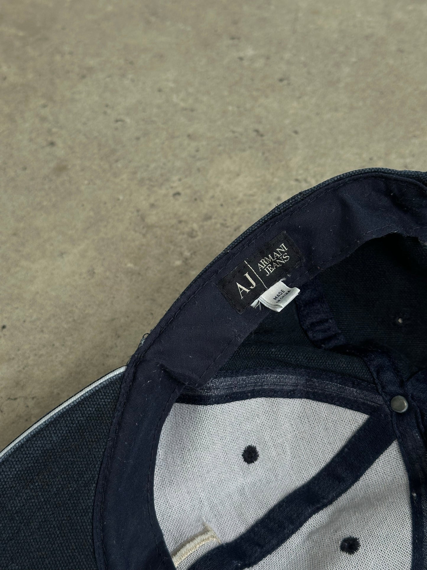 Armani Jeans 1990s Cotton Logo Hat