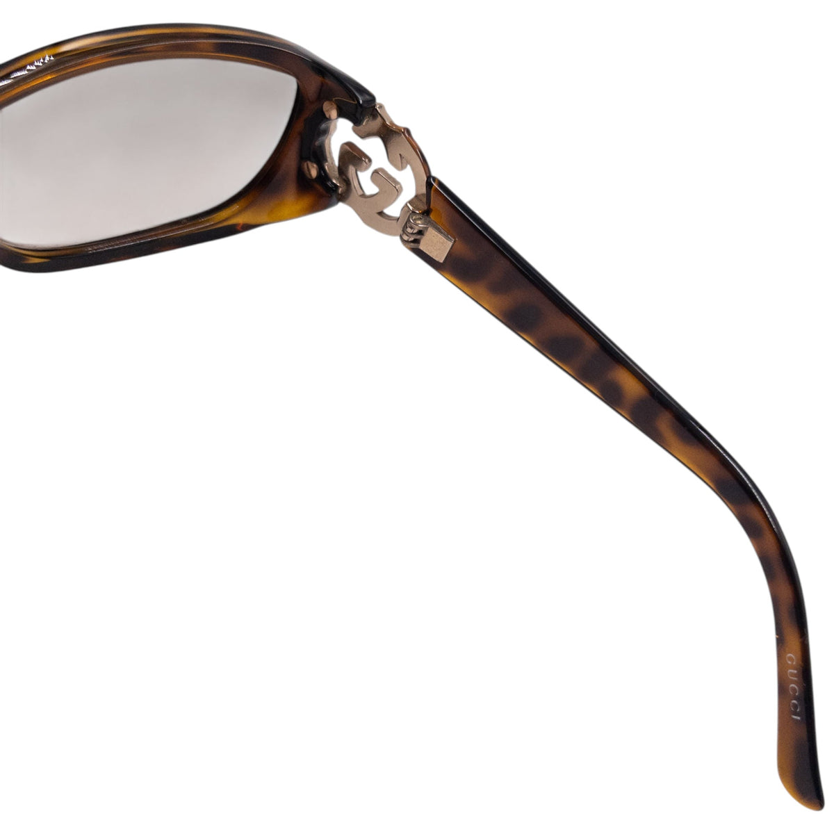 Vintage 2000s Gucci Diamanté Tortoise Shell Sunglasses | O/S, Brown