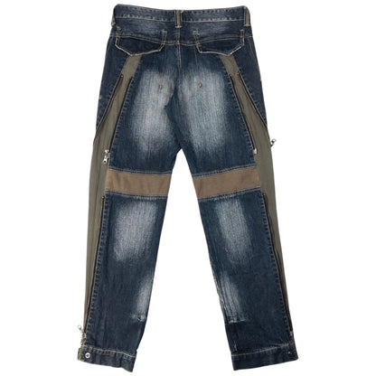 Vintage PPFM Multi Zip Denim Jeans Size W31