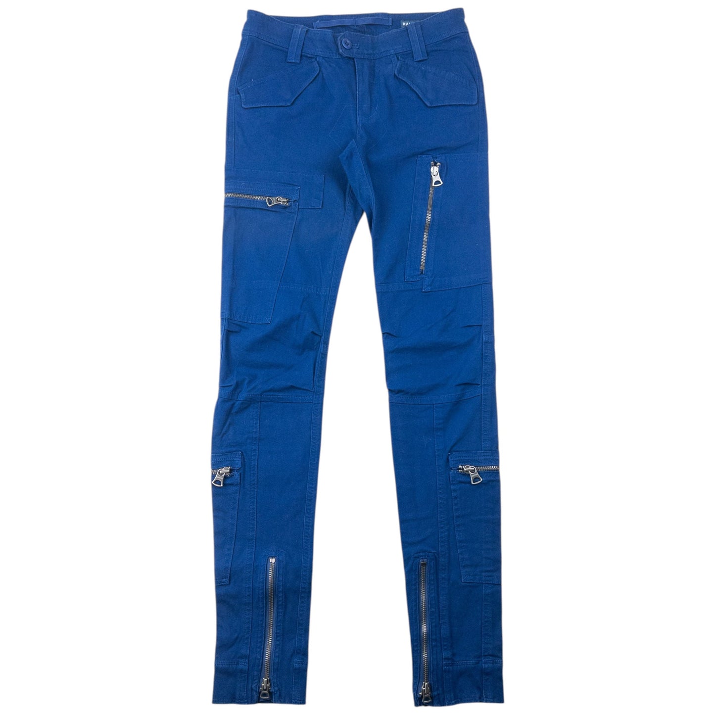 Vintage 2000s Ralph Lauren Multi Zip Trousers Womens Size W28 | W28, Blue