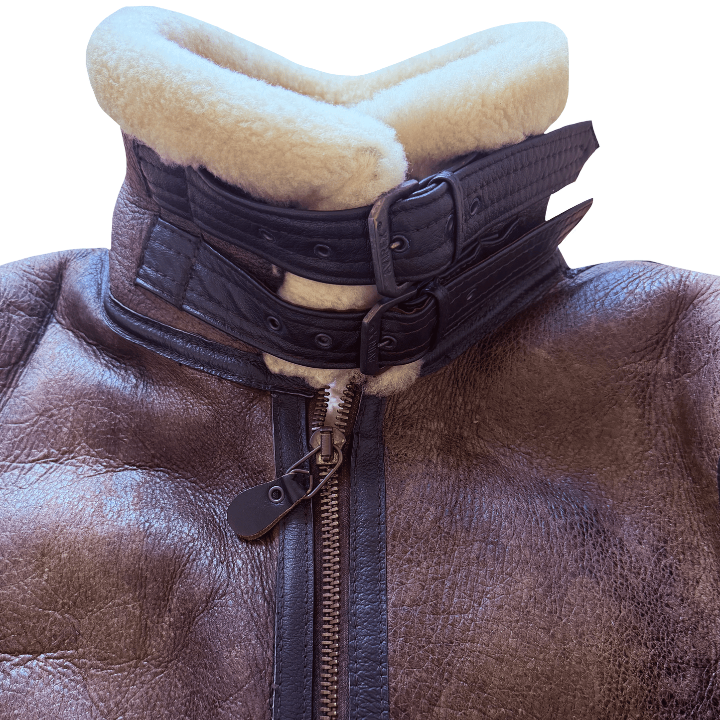Avirex B-3 Sheepskin Aviator Flight Jacket - M | Medium, Brown