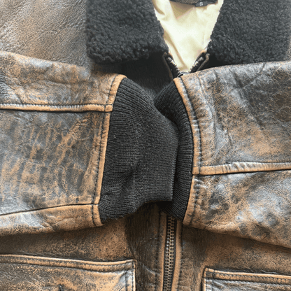 Avirex 1991 'Blue Angels' G-1 Leather Flight Jacket - S / M | S / M, Multicoloured