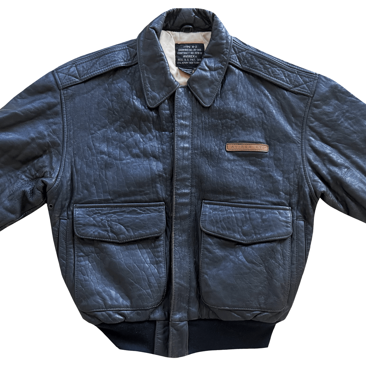 Avirex 'Honolulu Lu-Lu' 90's A2 Leather Flight Jacket - XS | XS / S, Red