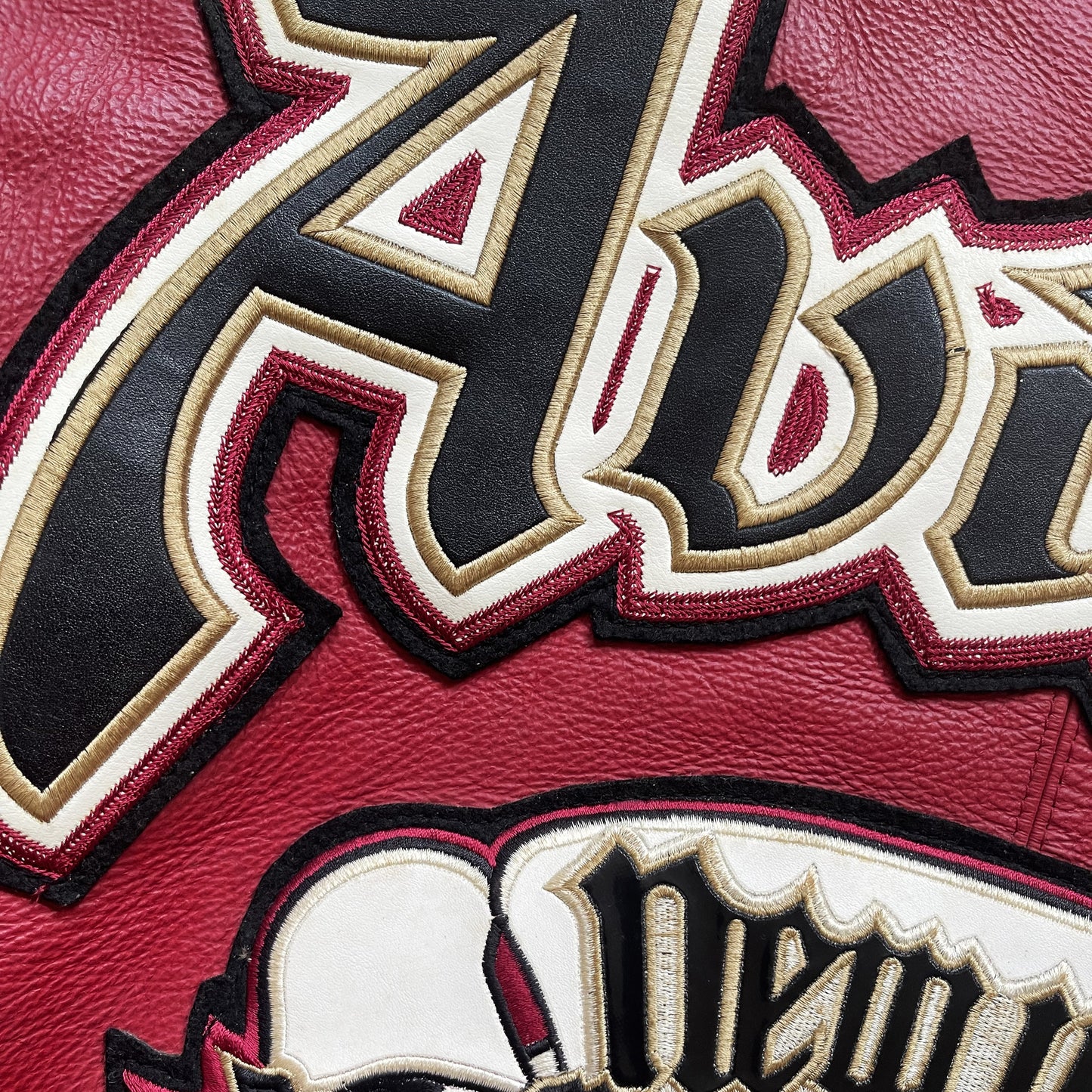 Avirex New York Lions Leather Varsity Jacket - M