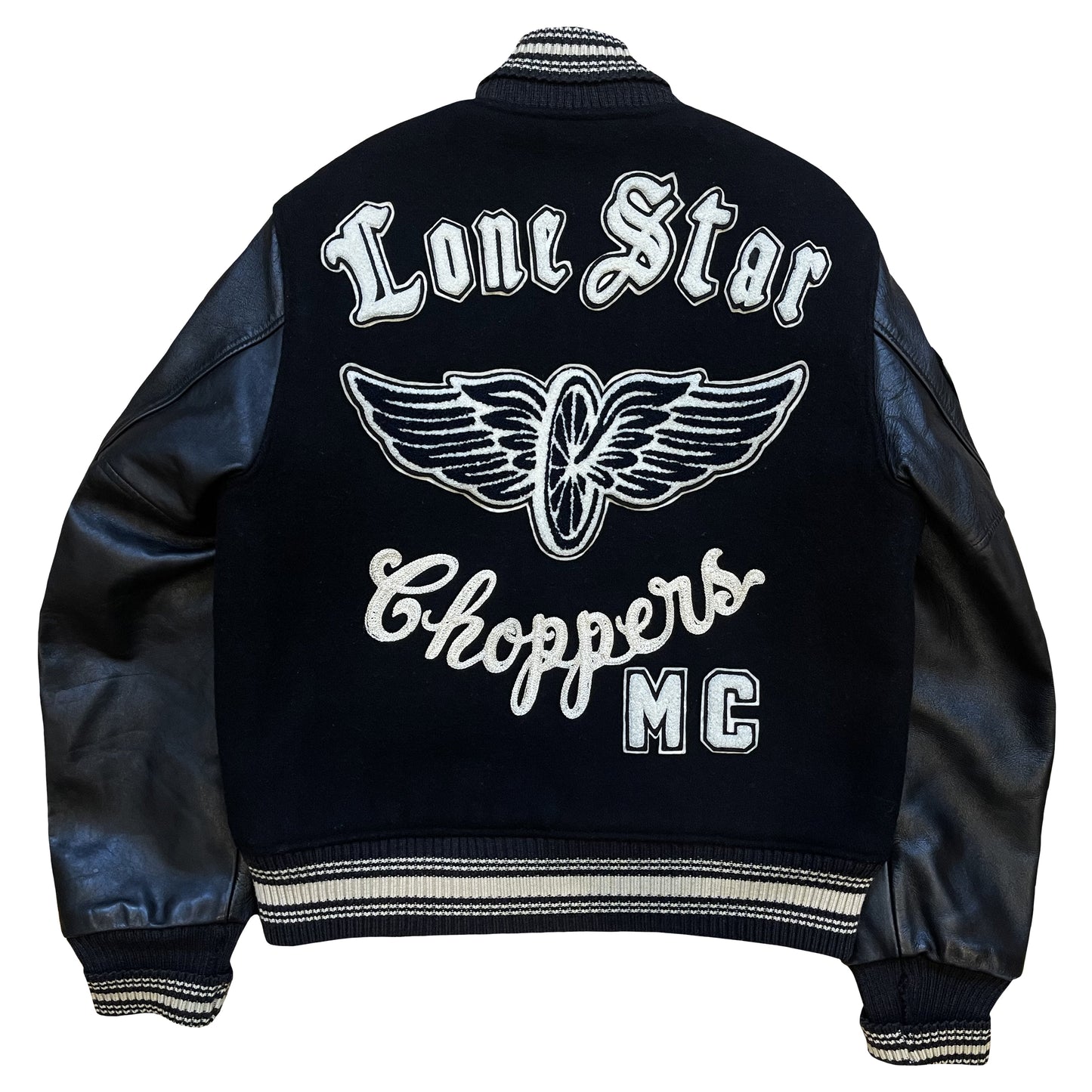 Style Eyes 'Lonestar Choppers MC' Varsity Jacket - L