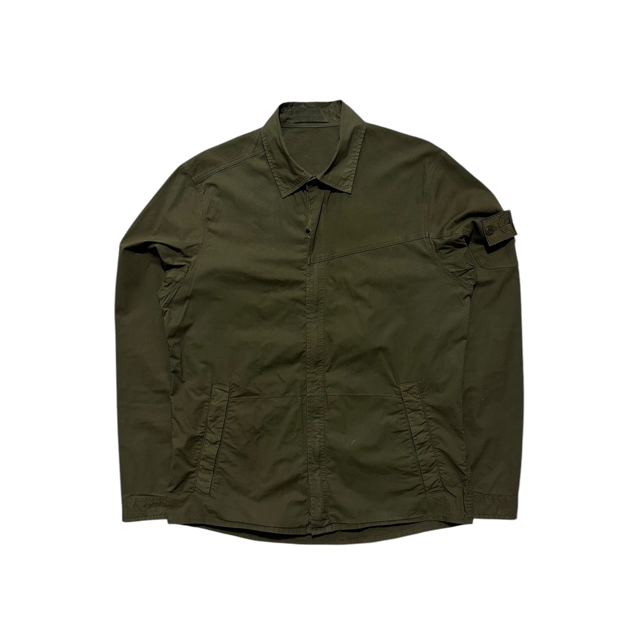 Stone island zip neck overshirt online