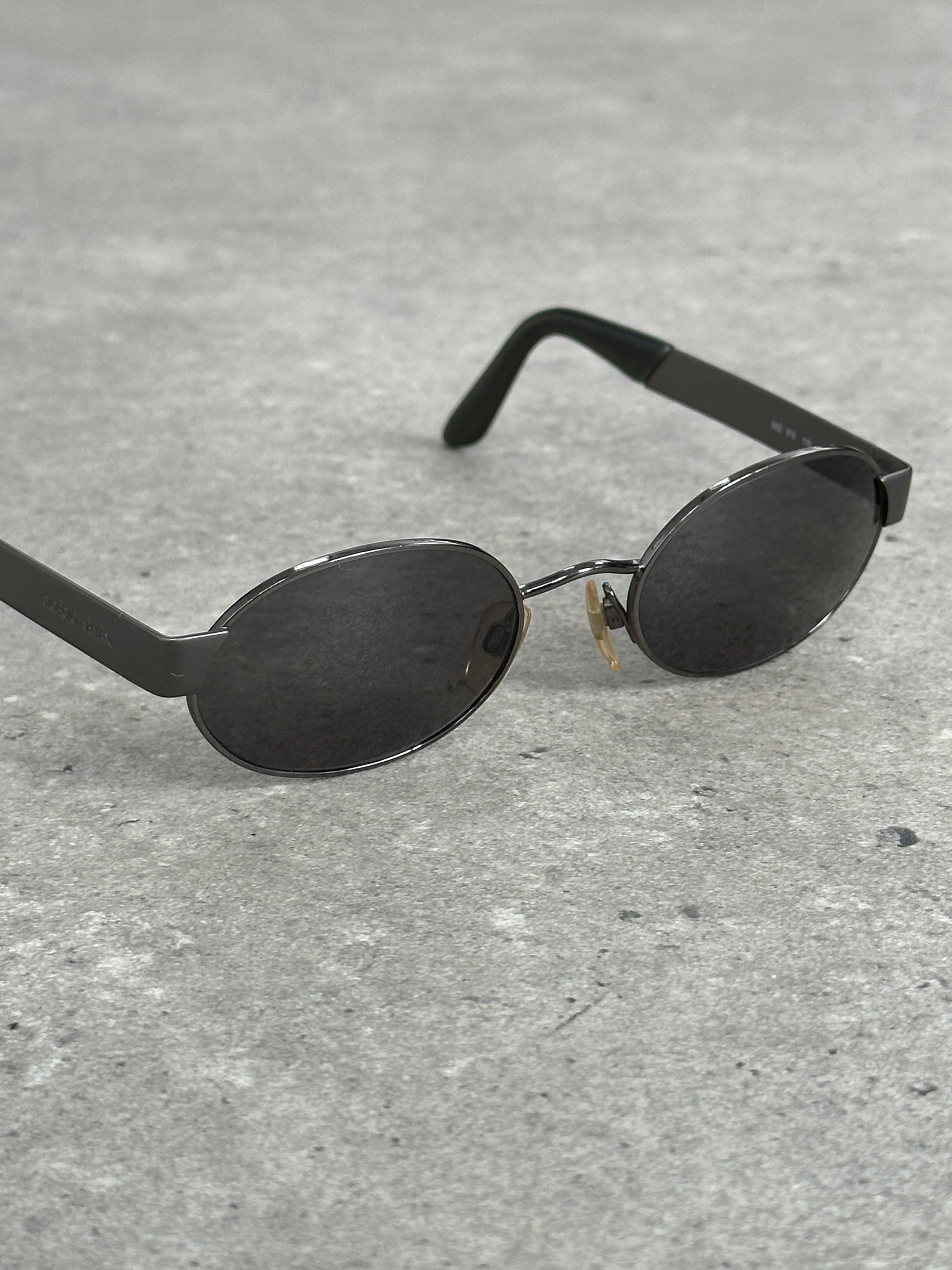 Giorgio Armani 1990s Oval Logo Sunglasses
